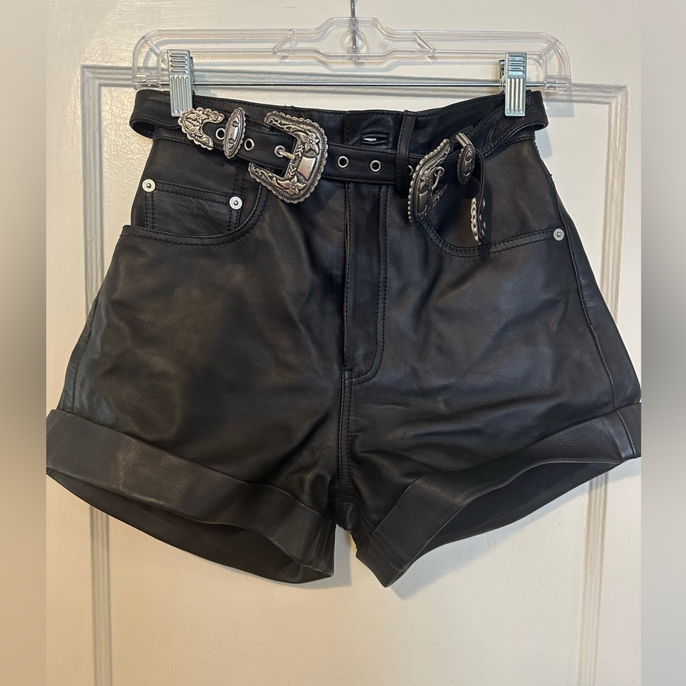 RARE THE KOOPLES LEATHER SHORTS NO LONGER SOLD